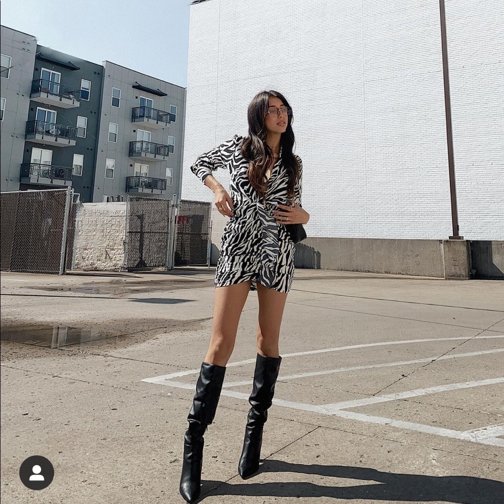 Missguided Zebra Dress